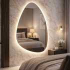 Espelho LED Para Banheiro Touch 3 Cores de Luz Display Digita