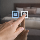 Espelho LED Para Banheiro Touch 3 Cores de Luz Display Digita