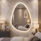 Espelho LED Para Banheiro Touch 3 Cores de Luz Display Digita