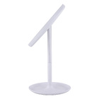 Espelho com Led de Bancada para Maquiagem Redondo Plástico Branco Anna Aemaxx