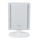 Espelho com Led de Bancada para Maquiagem Retangular Plástico Branco Lara Aemaxx