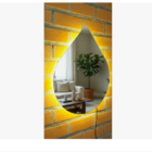 Espelho Led quente 3000k Orgânico 53 x 70  Formato Gota pingo