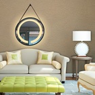 Espelho Led Quente Adnet 60cm Marrom Alça Marrom