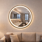 Espelho LED Redondo Touch 3 Cores de Luz Com Desembaçador e D