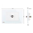 Espelho Livolo Com 1 Entrada Para Tv (coaxial) - Branco - Lms