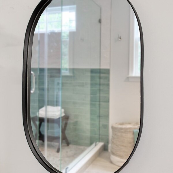 Espelho Luxo Oval Decorativo 115x60cm Banheiro Sala Quarto Ha