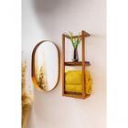 Espelho Luxo Oval Decorativo 115x60cm Banheiro Sala Quarto Ha