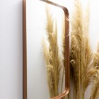 Espelho Luxo Quadrado Retrô 60x60cm Banheiro Sala Quarto Hall