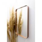 Espelho Luxo Quadrado Retrô 60x60cm Banheiro Sala Quarto Hall