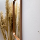 Espelho Luxo Quadrado Retrô 60x60cm Banheiro Sala Quarto Hall