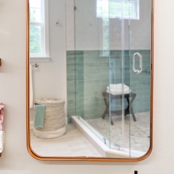 Espelho Luxo Retangular Retrô 120x60cm Banheiro Sala Quarto H