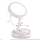 Espelho Luz Led Maquiagem Articulado Portatil Flexivel Branco