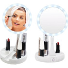 Espelho Luz Led Ring Light Mesa Maquiagem Portátil