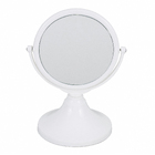 Espelho para Maquiagem de Bancada Redondo com Lente de Aumento 5x Branco 205x15cm Jolie Gardie