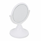 Espelho para Maquiagem de Bancada Redondo com Lente de Aumento 5x Branco 205x15cm Jolie Gardie