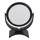 Espelho para Maquiagem de Bancada Redondo com Lente de Aumento 5x Preto 25x185cm Miroir Gardie