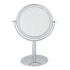 Espelho para Maquiagem de Bancada Redondo com Lente de Aumento 5x Cromado 29x215cm Platine Gardie