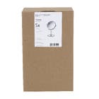 Espelho para Maquiagem de Bancada Redondo com Lente de Aumento 5x Cromado 29x215cm Platine Gardie