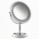 Espelho para Maquiagem de Bancada Redondo com Iluminao e Lente de Aumento 5x 32x22cm Royale Lux Ring Light Gardie