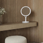 Espelho para Maquiagem de Bancada Redondo com Iluminao LED Branco 342x21cm Anna Aemaxx