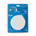 Espelho para Maquiagem de Parede Redondo com Lente de Aumento 5x Branco 14x14cm Ventosa Gardie