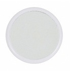 Espelho para Maquiagem de Parede Redondo com Lente de Aumento 5x Branco 14x14cm Ventosa Gardie