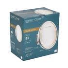 Espelho para Maquiagem de Parede Redondo com Iluminao e Lente de Aumento 5x 265x265cm Visage Lux Ring Light Gardie