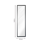 Espelho Milo 30x120cm Preto Inspire