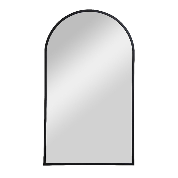 Espelho Minimalista Arco 40x70 cm Preto Elegância Contemporân