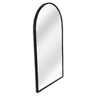 Espelho Minimalista Arco 40x70 cm Preto Elegância Contemporân