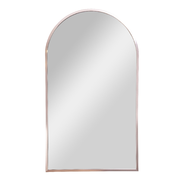 Espelho Minimalista Arco Inova 40cm x 70cm Cobre Moldura Cane
