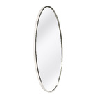 Espelho Minimalista Oval 40x70 cm Prata Toque de Sofisticação
