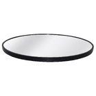Espelho Minimalista Oval 40x70 cm Preto Banheiro Sala Quarto
