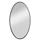Espelho Minimalista Oval 40x70 cm Preto Banheiro Sala Quarto