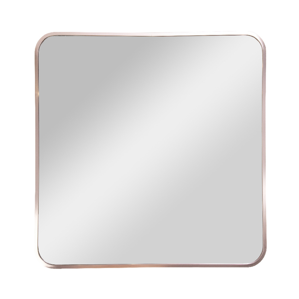 Espelho Minimalista Quadrado 60x60 cm Cobre Banheiro Sala Qua