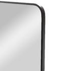 Espelho Minimalista Quadrado 60x60 cm Preto Banheiro Sala Qua