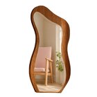 Espelho Moldura Mdf 159x81cm Lady Castanho/espelhado