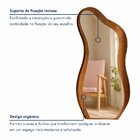 Espelho Moldura Mdf 159x81cm Lady Castanho/espelhado