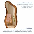 Espelho Moldura Mdf 159x81cm Lady Castanho/espelhado