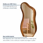 Espelho Moldura Mdf 159x81cm Lady Castanho/espelhado