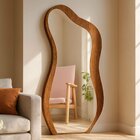 Espelho Moldura Mdf 159x81cm Lady Castanho/espelhado