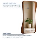 Espelho Moldura Mdf 182x96,6cm Encanto Castanho/espelhado