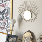 Espelho Moldura Olho Dourado