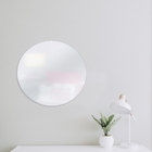 Espelho Multiuso Lapidado  Pendurador 30 Cm Redondo