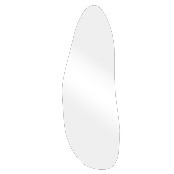 Espelho Multiuso Lapidado Pendurador 120x40 Cm Orgânico