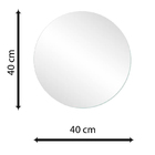 Espelho Multiuso Lapidado Pendurador 40 Cm Redondo