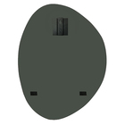 Espelho Multiuso Lapidado Pendurador 41x26 Cm Organico P