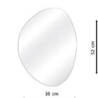 Espelho Multiuso Lapidado Pendurador 52x38 Cm Organico M