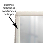 Espelho Multiuso Lapidado Pendurador 60x40cm Retangular