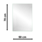 Espelho Multiuso Lapidado Pendurador 70x50 Cm Retangular